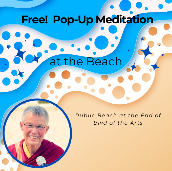 Pop-Up Meditation at the Beach