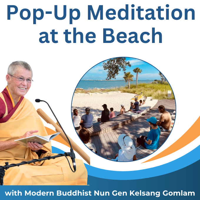 Pop-Up Meditation at the Beach