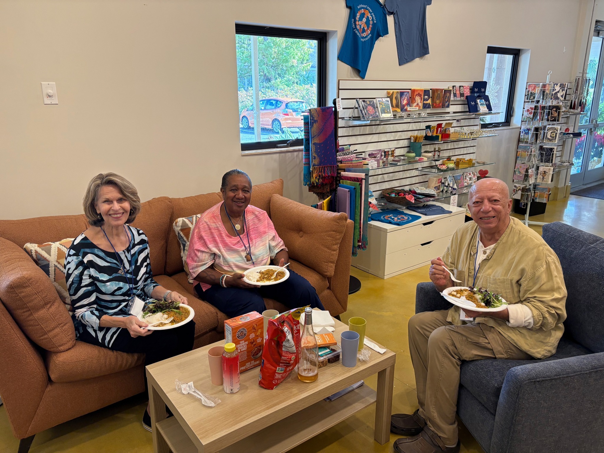 Lunch in bookstore